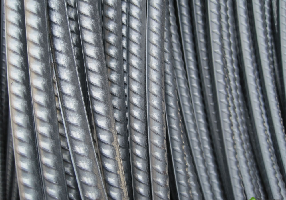 Fierro corrugado - Detalle de las corrugas para mejor adherencia